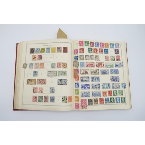 405 - STAMPSAn Ideal Postage Stamp Album, well-filled with approx. 5,000 world stamps, including a good se... 