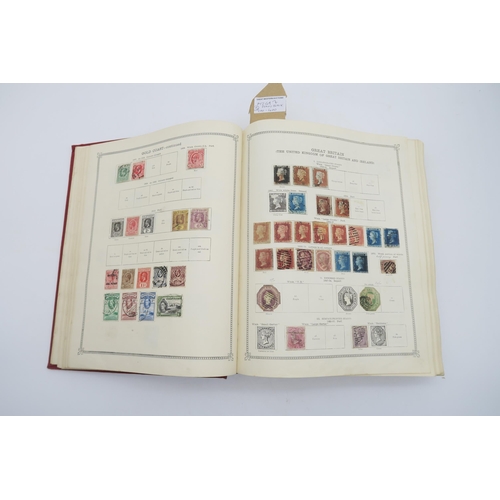 405 - STAMPSAn Ideal Postage Stamp Album, well-filled with approx. 5,000 world stamps, including a good se... 