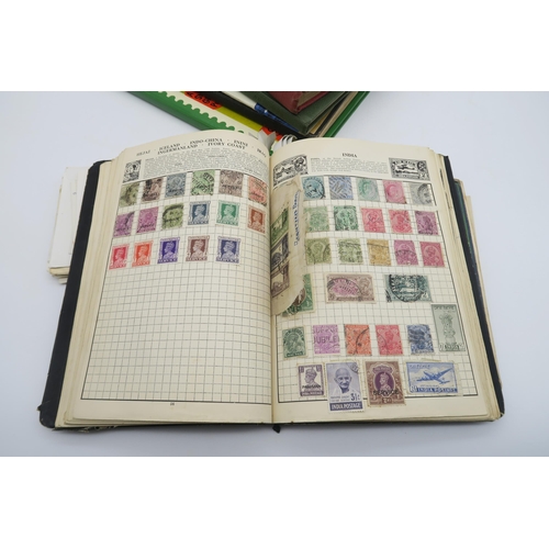 408 - STAMPSVarious albums, containing a wide variety of British and international stamps, together with a... 