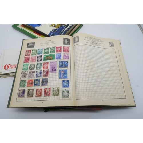 408 - STAMPSVarious albums, containing a wide variety of British and international stamps, together with a... 