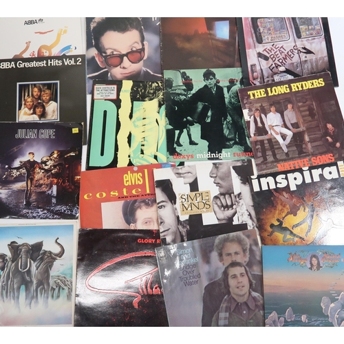 461 - VINYL RECORDS a lot of two boxes of good vinyl LP records with Odysey, The Police, 10CC, The Doobie ... 