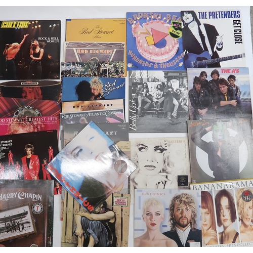 461A - VINYL RECORDS, rock and pop, two boxes of good vinyl LP records with The Beat, Bronski Beat, Fairgro... 