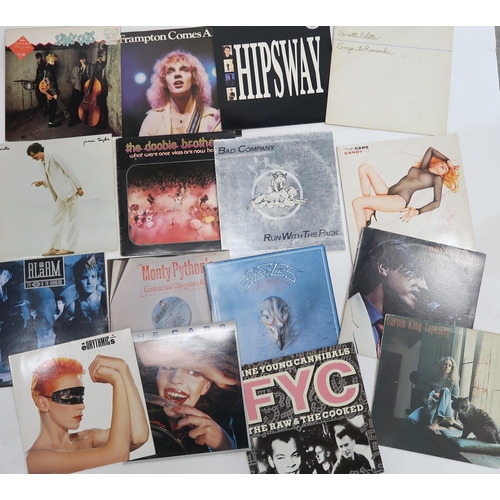 461B - VINYL RECORDS pop and rock, a good lot of two boxes containing Little Feat, The Moody Blues, Whitesn... 