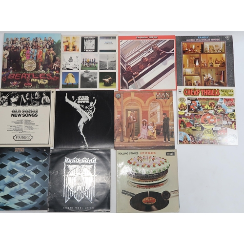 461C - VINYL RECORDS prog rock and rock and pop, a good lot of records with Hawkwind, The Who, Cheap Thrill... 