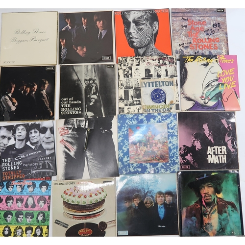 462 - VINYL RECORDS, mostly Rolling Stones, with Their Satanic Majesties Request, Some Girls, Beggars Banq... 