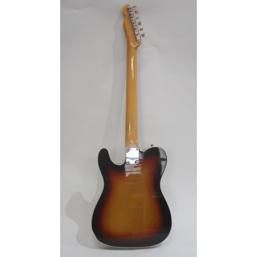 463 - FENDER TELECASTER electric guitar with tremolo arm in dark sunburst serial number R 019681 with fitt... 