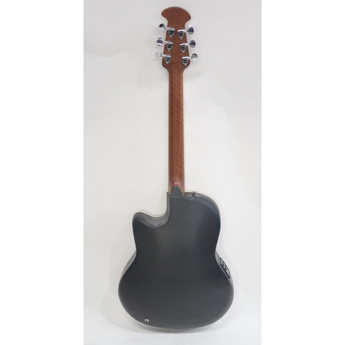 465A - OVATION APPLAUSE  electro acoustic guitar in dark sun burst, model AE 28M-1 serial number 3713583