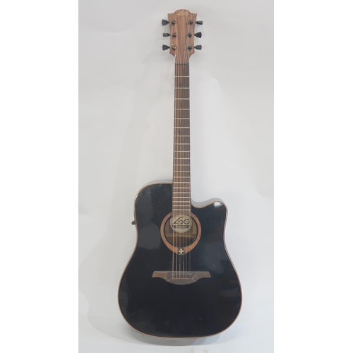 465B - STUDIO LAG Folk and Rock Chic, Tramontane electro acoustic guitar serial number GLA T111DCE-G