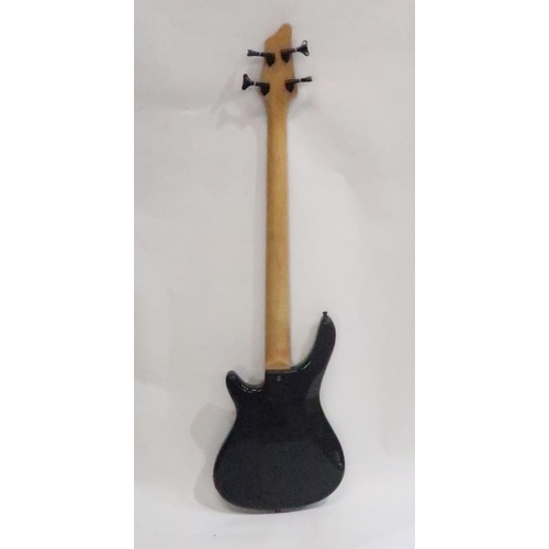 469C - STAGG electric bass guitar in black with soft gig bag