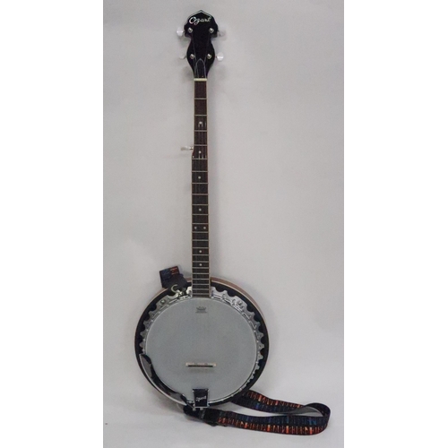 469D - OZARK Banjo five string banjo in dark brown