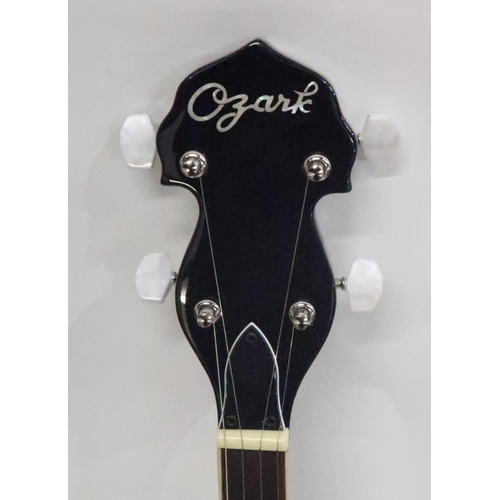 469D - OZARK Banjo five string banjo in dark brown