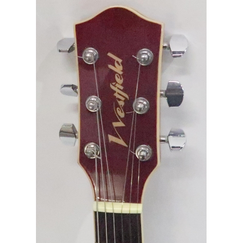 469E - WESTFIELD ELECTRO ACOUSTIC GUITAR in red model TF656P