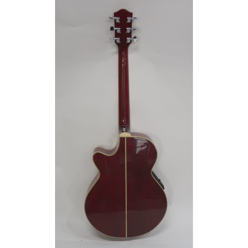 469E - WESTFIELD ELECTRO ACOUSTIC GUITAR in red model TF656P