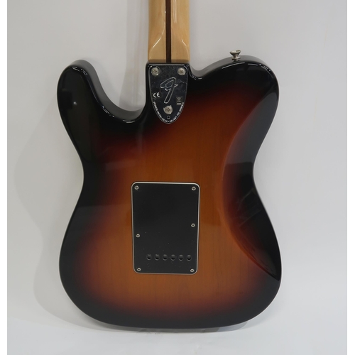 470 - FENDER TELECASTER DELUXE in dark burst with tremolo serial number MZ 9538444 and hard case