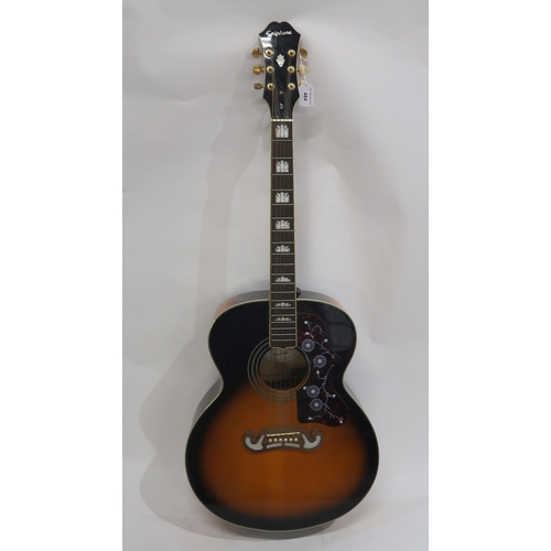 484 - EPIPHONE EJ 200/VS acoustic guitar serial number 0812231970