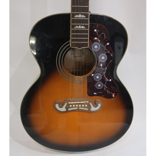 484 - EPIPHONE EJ 200/VS acoustic guitar serial number 0812231970