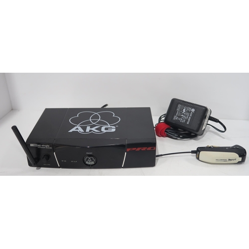 487 - AKG SR40 wireless stationary receiver with a guitarbug GB40 transmitter