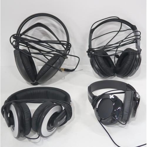 487A - HEADPHONES K66, Philips, JVC and Sennheiser HD20(4)