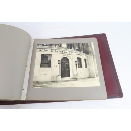 2623 - FREDERICK SAGE & Co. Ltd., THREE ALBUMSMaroon leather-bound, containing photographic views of th... 