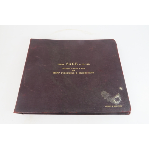 2623 - FREDERICK SAGE & Co. Ltd., THREE ALBUMSMaroon leather-bound, containing photographic views of th... 