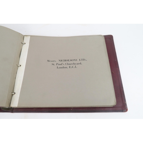 2623 - FREDERICK SAGE & Co. Ltd., THREE ALBUMSMaroon leather-bound, containing photographic views of th... 