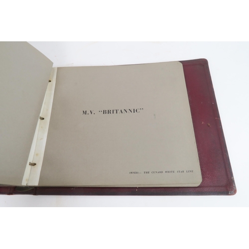 2623 - FREDERICK SAGE & Co. Ltd., THREE ALBUMSMaroon leather-bound, containing photographic views of th... 