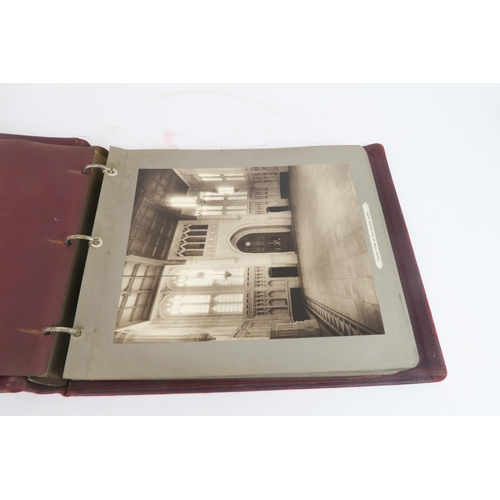 2623 - FREDERICK SAGE & Co. Ltd., THREE ALBUMSMaroon leather-bound, containing photographic views of th... 