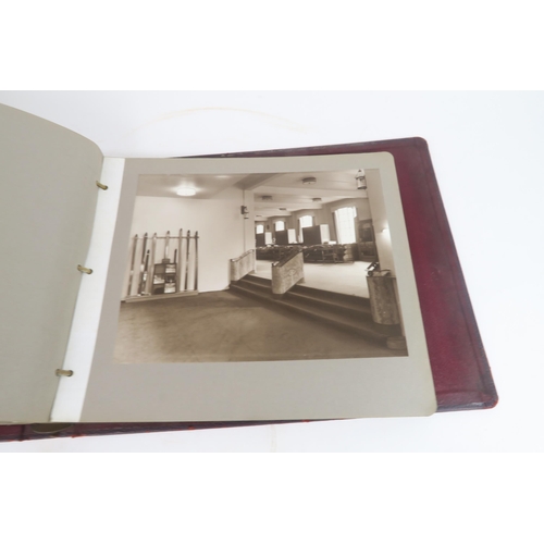 2623 - FREDERICK SAGE & Co. Ltd., THREE ALBUMSMaroon leather-bound, containing photographic views of th... 