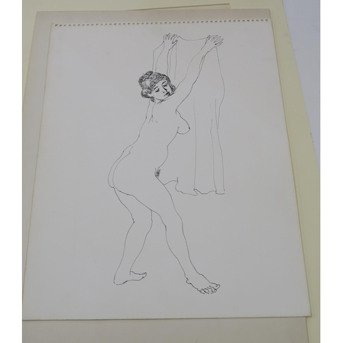 1010 - WILLIAM CROSBIE RSA RGI (1915-1999)A COLLECTION OF LIFE DRAWINGS AND FIGURE STUDIES In various ... 