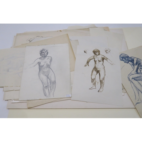 1010 - WILLIAM CROSBIE RSA RGI (1915-1999)A COLLECTION OF LIFE DRAWINGS AND FIGURE STUDIES In various ... 