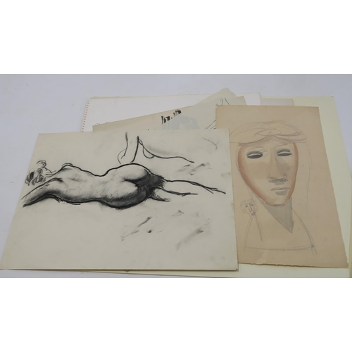 1010 - WILLIAM CROSBIE RSA RGI (1915-1999)A COLLECTION OF LIFE DRAWINGS AND FIGURE STUDIES In various ... 