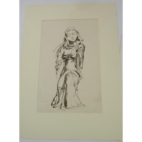 1010 - WILLIAM CROSBIE RSA RGI (1915-1999)A COLLECTION OF LIFE DRAWINGS AND FIGURE STUDIES In various ... 