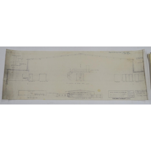 1016 - WILLIAM CROSBIE RSA RGI (1915-1999)A QUANTITY OF MURAL DESIGNS AND PLANS Various media includin... 