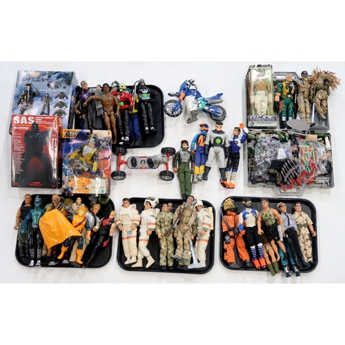 439 - A collection of mainly 1990s/2000s-era Action Man figures, vehicles and accessories, together with s... 