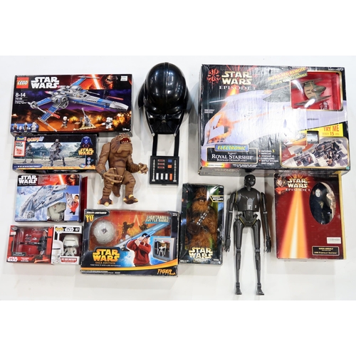 440 - A large quantity of Star Wars action figures and toys, many boxed, to include a Lego Resistance X-wi... 