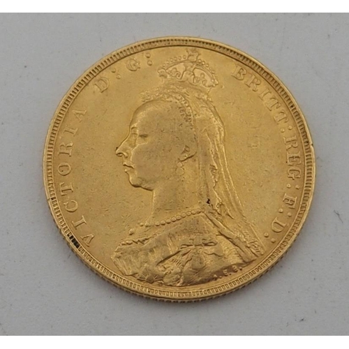 345 - SOVEREIGN COIN Victoria 1891 8 grams