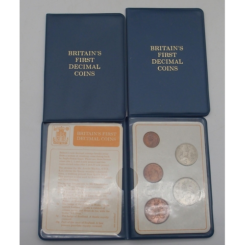 346 - A lot comprising UK First Decimal Coin sets approximately 150 sets