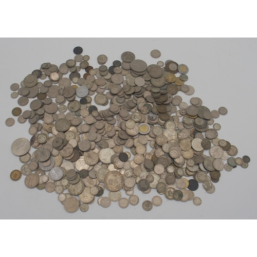 352 - A quantity of British and international coinage Victorian examples