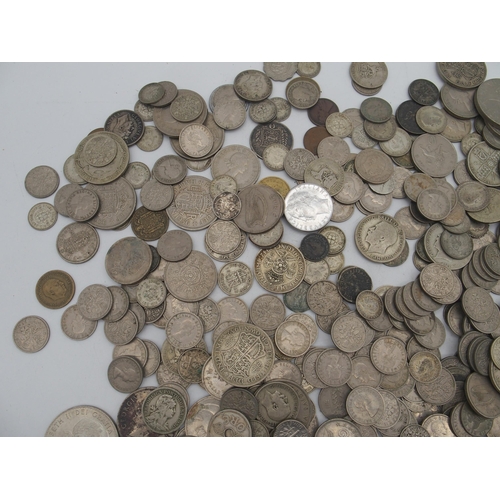 352 - A quantity of British and international coinage Victorian examples