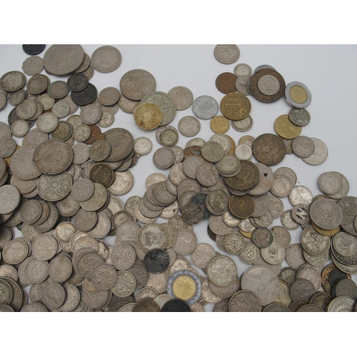 352 - A quantity of British and international coinage Victorian examples