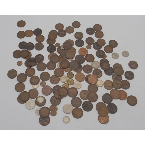 356 - A lot comprising a Victoria crown 1891, Victoria pennies etc, together with various Edward half crow... 