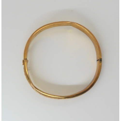 659 - An (af) 9ct bangle weight 8.5gms