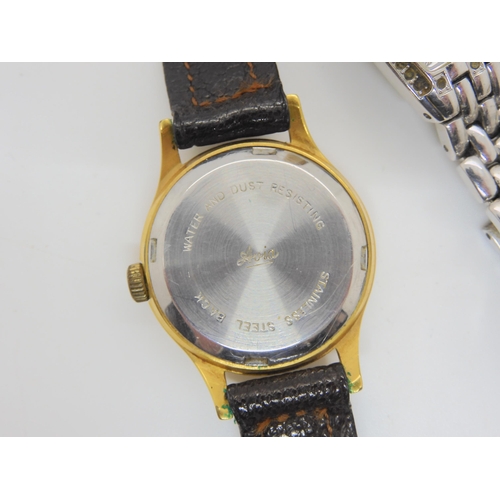 688A - A gold plated Avia retro watch together with a gold plated full hunter pocket watch and other items