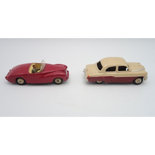 394 - DINKY TOYSA 101 Sunbeam Alpine Sports and a 164 Vauxhall Cresta Saloon, both boxed, together with a ... 