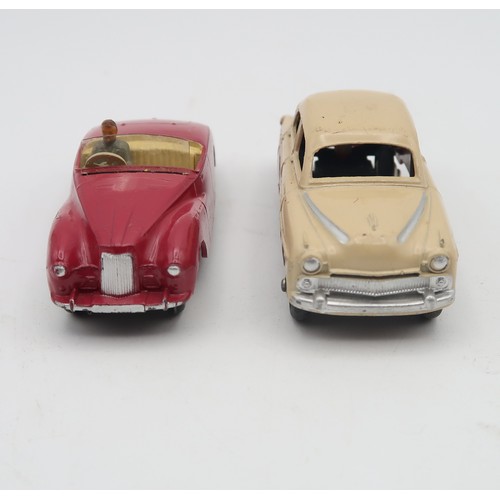 394 - DINKY TOYSA 101 Sunbeam Alpine Sports and a 164 Vauxhall Cresta Saloon, both boxed, together with a ... 