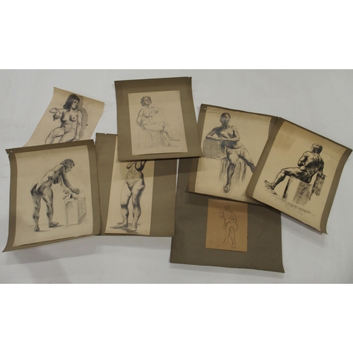 913 - WILLIAM CROSBIE RSA RGI (1915-1999)A QUANTITY OF LIFE DRAWINGS In various media including graph... 