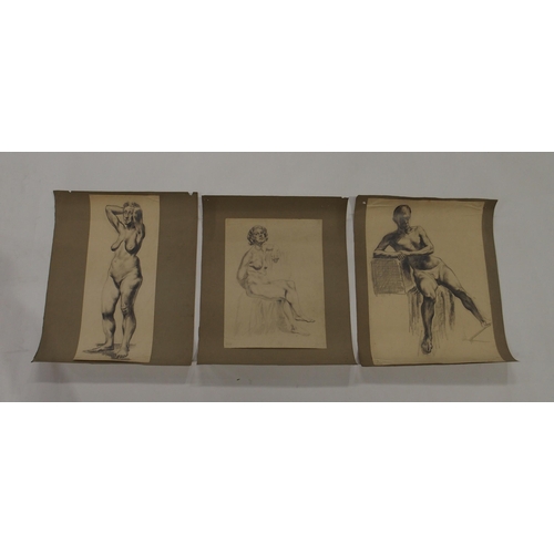 913 - WILLIAM CROSBIE RSA RGI (1915-1999)A QUANTITY OF LIFE DRAWINGS In various media including graph... 