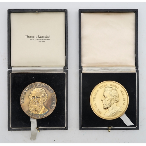 470 - Two hallmarked silver-gilt medical presentation medals, one the James Yearsley Medal (Thomas Fa... 