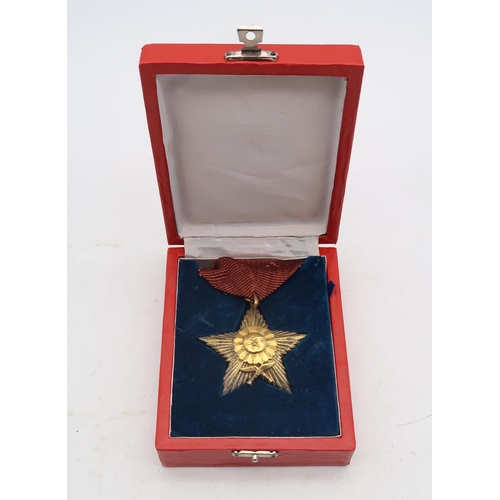 473 - A Most Puissant Order of the Gurkha Right Arm medallion (Nepalese), in fitted case