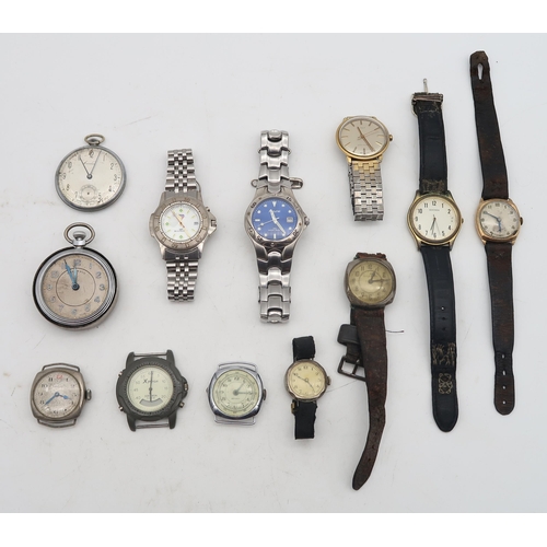 476 - Various pocket and wristwatches, including Smiths, Bentima, Germinal, Timex etc.